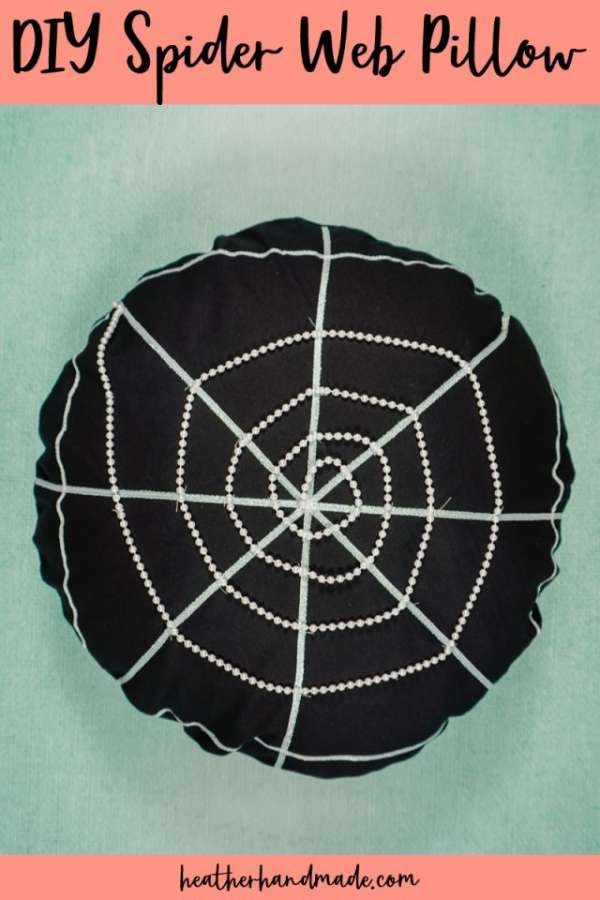 Spider Web Halloween Pillow Sewing Tutorial