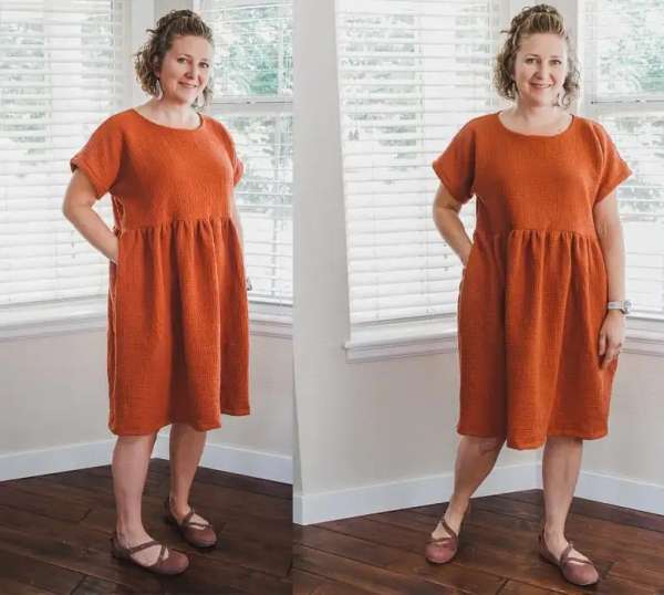 Loose Fit Fall Dress Free Sewing Pattern