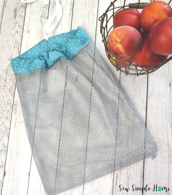 Drawstring Produce Bag Sewing Tutorial