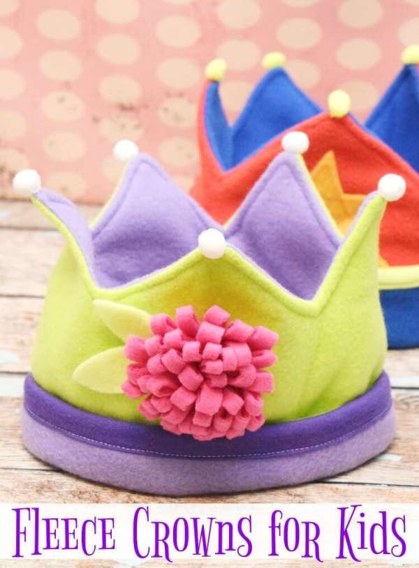 Kids Fleece Crown Free Sewing Pattern