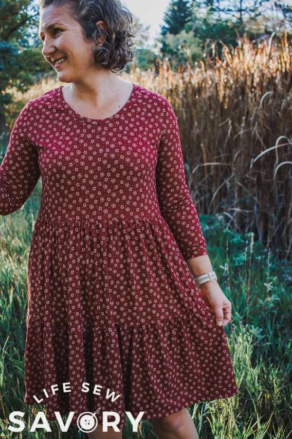 Tiered Dress for Fall Sewing Tutorial