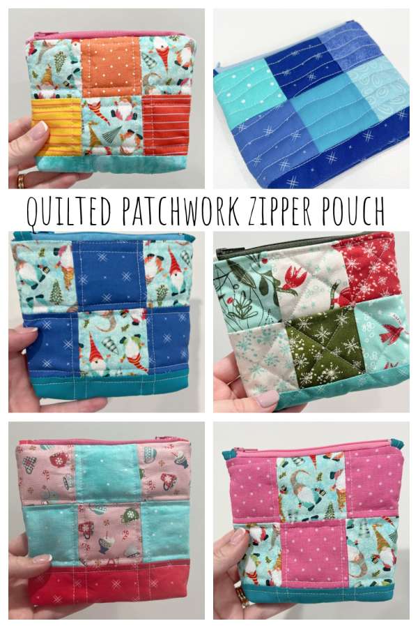 Patchwork Zipper Pouch Sewing Tutorial