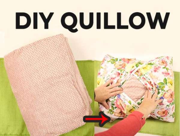 Easy Pillow Blanket Quillow Sewing Tutorial