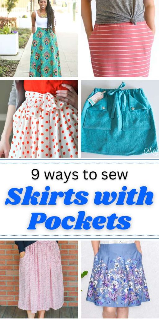 9 Ways to Sew Skirts With Pockets