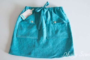 Easy Skirt Tutorial – Drawstring With Pockets