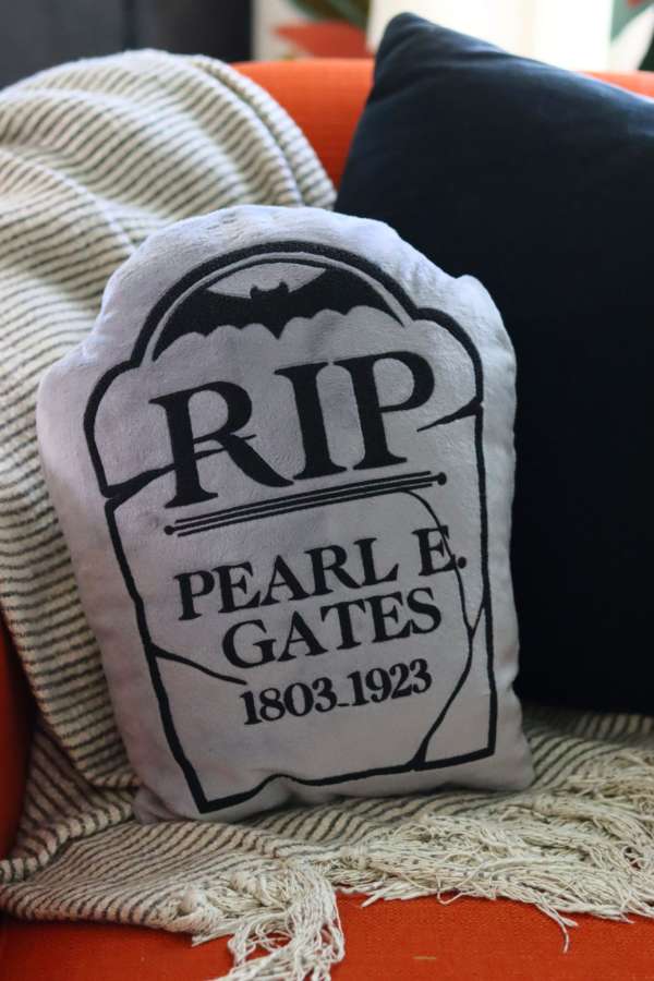 Sew Some Cute Fleece Gravestone Pillows for Halloween