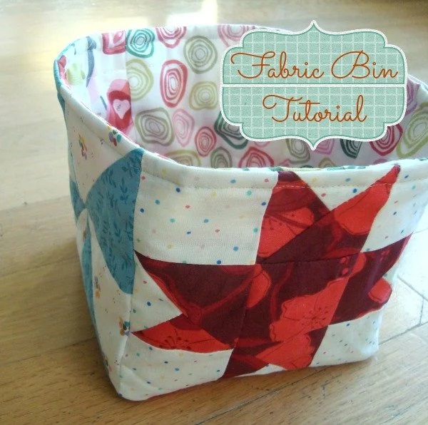 Sew a Patchwork Fabric Bin from Quilt Blocks