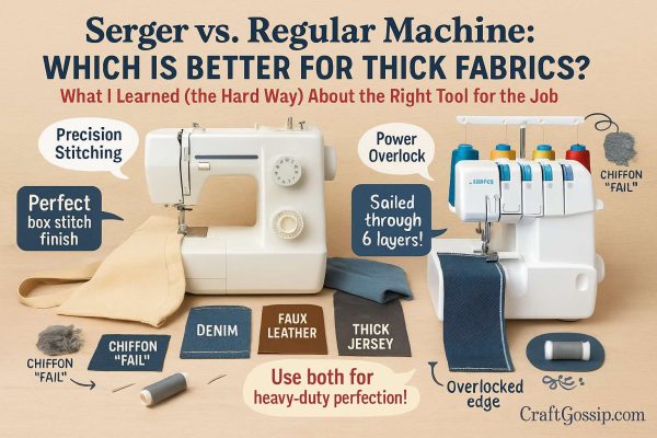 Serger vs. Regular Machine: Which is Better for Thick Fabrics?