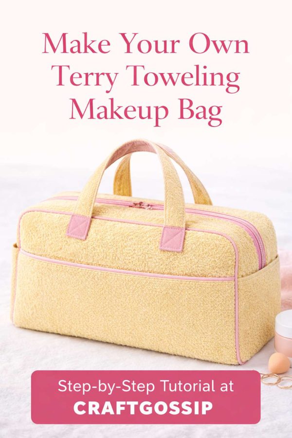 How to Sew a Terry Toweling Makeup Bag (Washable, Practical and Perfect for Travel) – Sewing How to Sew a Terry Toweling Makeup Bag (Washable, Practical and Perfect for Travel) – Sewing