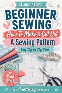 Beginner Sewing – How To Make And Cut Out A Sewing Pattern – Sewing