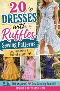 Ripped Ruffle Dress Pattern Ruffle Up Your Wardrobe: 20 Delightful Dress Sewing Patterns With ...